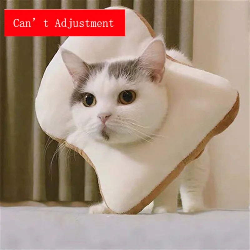 Soft Toast Avocado Shaped Cotton Pet Elizabethan Collar Dog Cat Adjustable Wound Healing Collar Prevent Bite Neck Ring For Pets