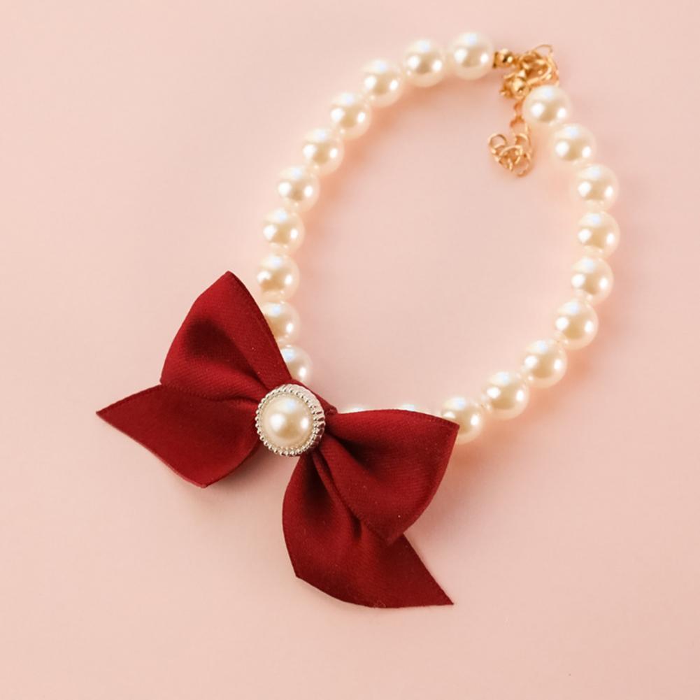 Pet Ornament Necklace Collar Great Lightweight Pet Jewelry Shiny Cat Imitation Pearl Jewelry Pet Product