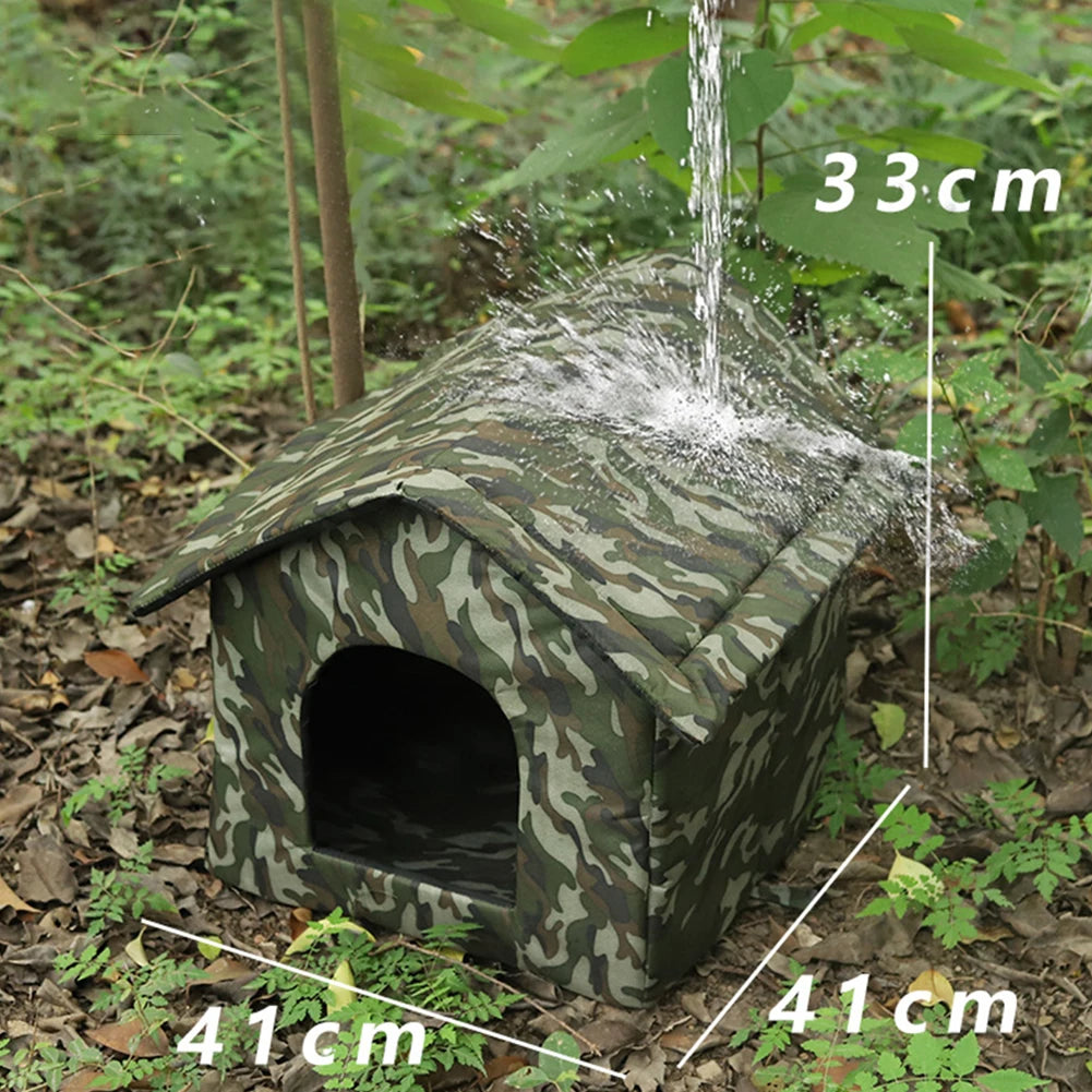 Cat House Thickened Cold-Proof Nest Kitty Shelter Feral Cat Cave Pet Outdoor House Cat Dog Tent Cabin For Small Pet