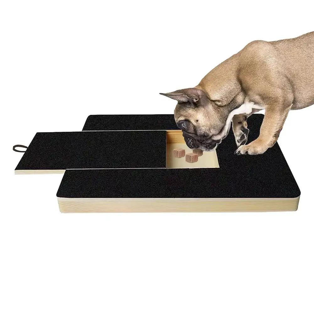 Dog Nail Scratch Board with Built-in Snack Box Dog Nail File Board Puppy Nail Grinding Pad Dog Paws Sandpaper Board Scratcher