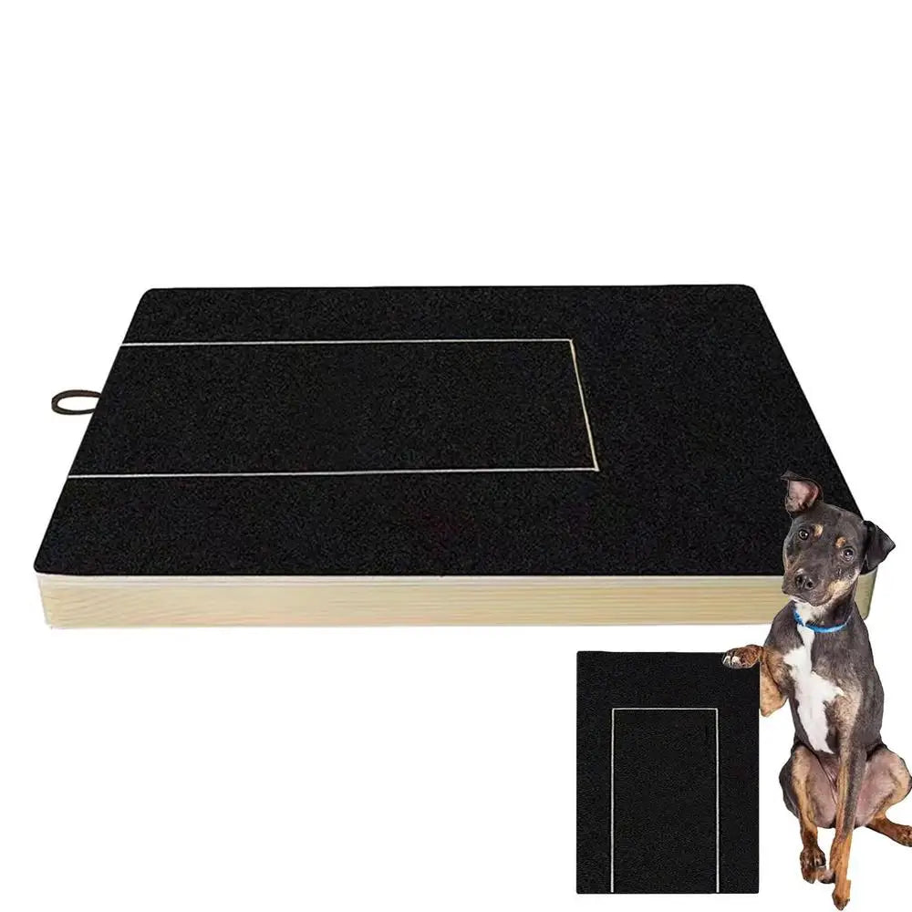 Dog Nail Scratch Board with Built-in Snack Box Dog Nail File Board Puppy Nail Grinding Pad Dog Paws Sandpaper Board Scratcher