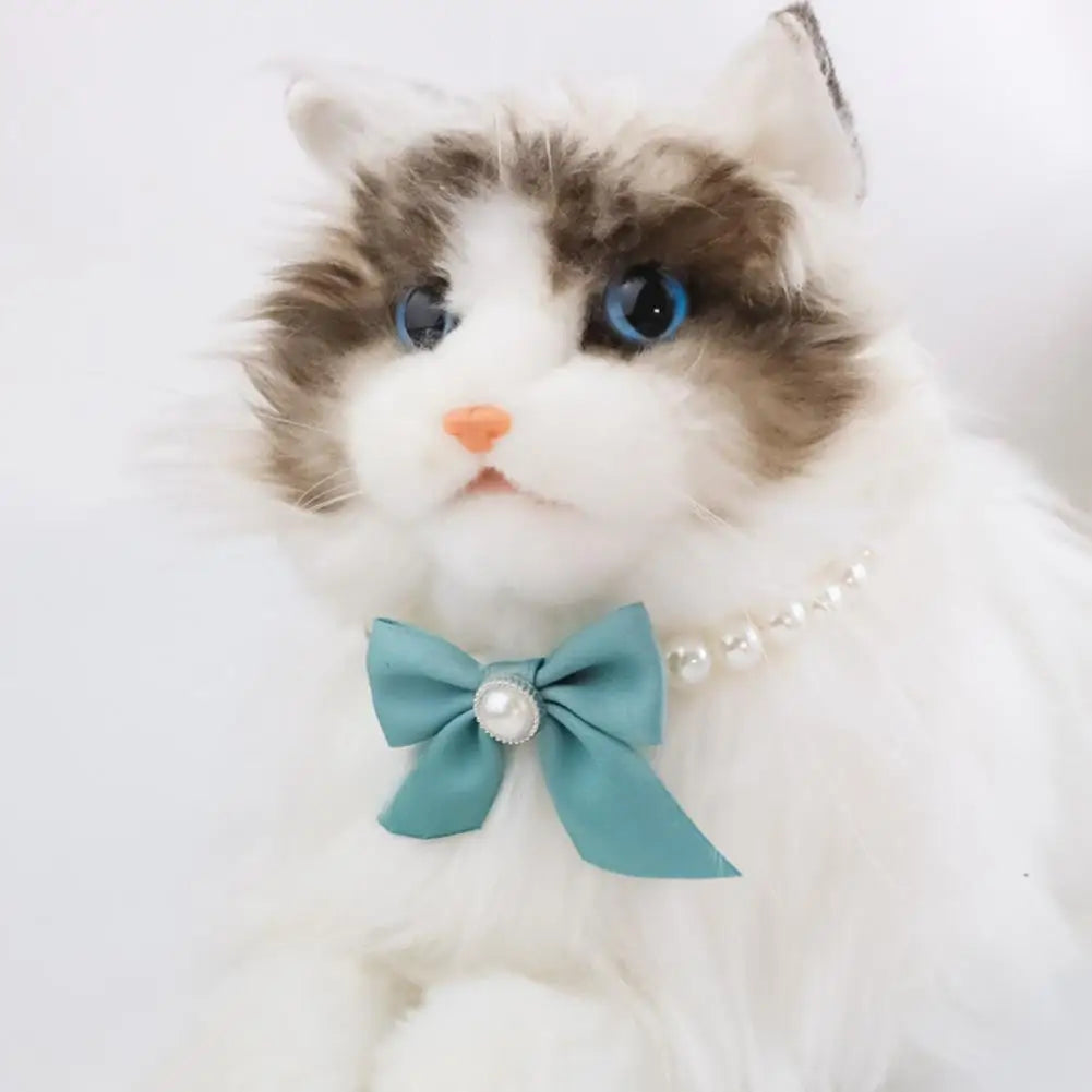 Pet Ornament Necklace Collar Great Lightweight Pet Jewelry Shiny Cat Imitation Pearl Jewelry Pet Product