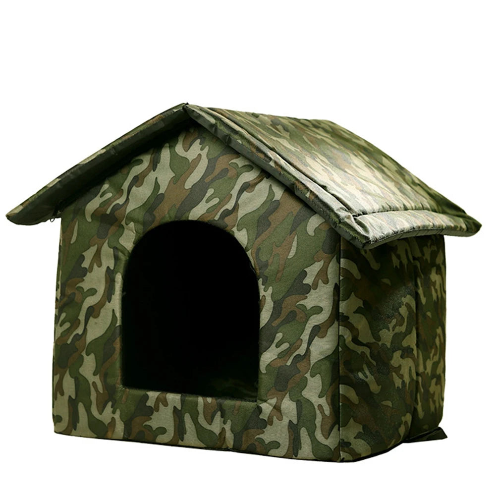 Cat House Thickened Cold-Proof Nest Kitty Shelter Feral Cat Cave Pet Outdoor House Cat Dog Tent Cabin For Small Pet