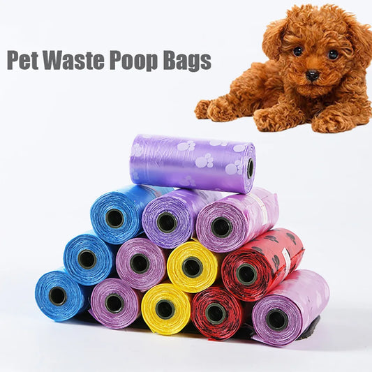 Pet Supplies Dog Poop Bags for Waste Refuse Cleanup 10-50Roll(15 Bag/ Roll)Puppy Cat Pooper Scooper Bag Rolls Outdoor Clean