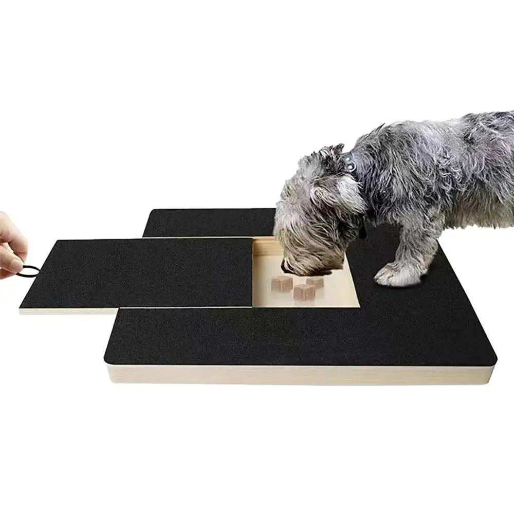 Dog Nail Scratch Board with Built-in Snack Box Dog Nail File Board Puppy Nail Grinding Pad Dog Paws Sandpaper Board Scratcher